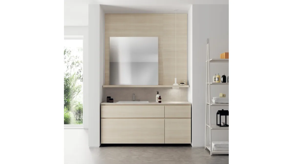 Mobile da Bagno Qi in Decorativo Olmo Kuuki 04 di Scavolini Bathrooms