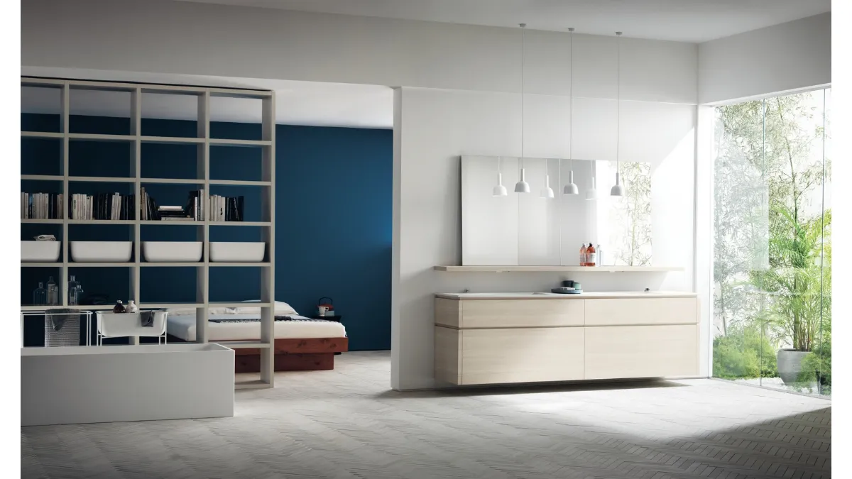 Mobile da Bagno Qi in Decorativo Olmo Kuuki 01 di Scavolini Bathrooms