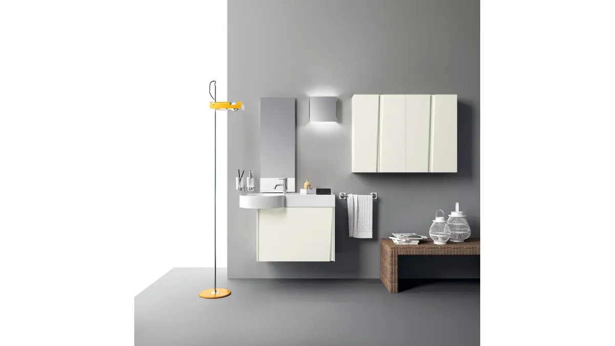 Mobile da Bagno Lagu Laccato Opaco Bianco Prestige di Scavolini Bathrooms