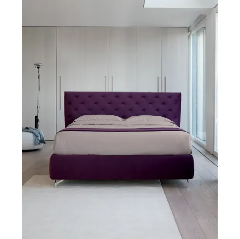 Letto in tessuto con box contenitore Duke di Bontempi Letti Design