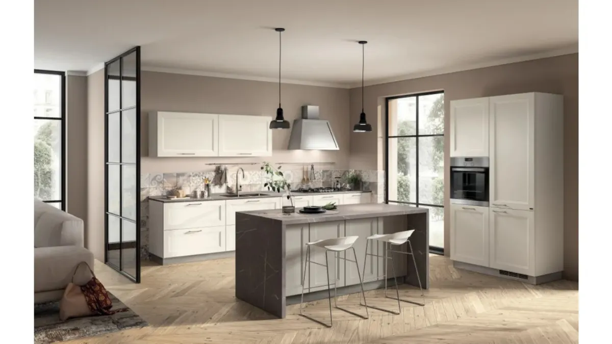 Cucina Colony laccato Bianco opaco di Scavolini